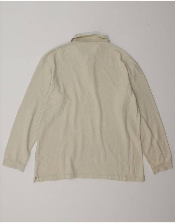 Tricou polo Fila Bărbați cu mânecă lungă IT 50 Bumbac alb mediu mediu