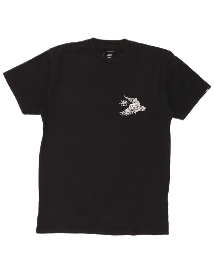 Tricou grafic pentru bărbați VANS Classic Fit Top, bumbac mediu negru