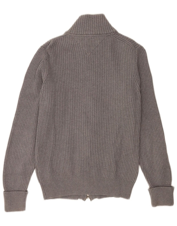 Pulover cardigan pentru bărbați Tommy Hilfiger, bumbac, gri mic