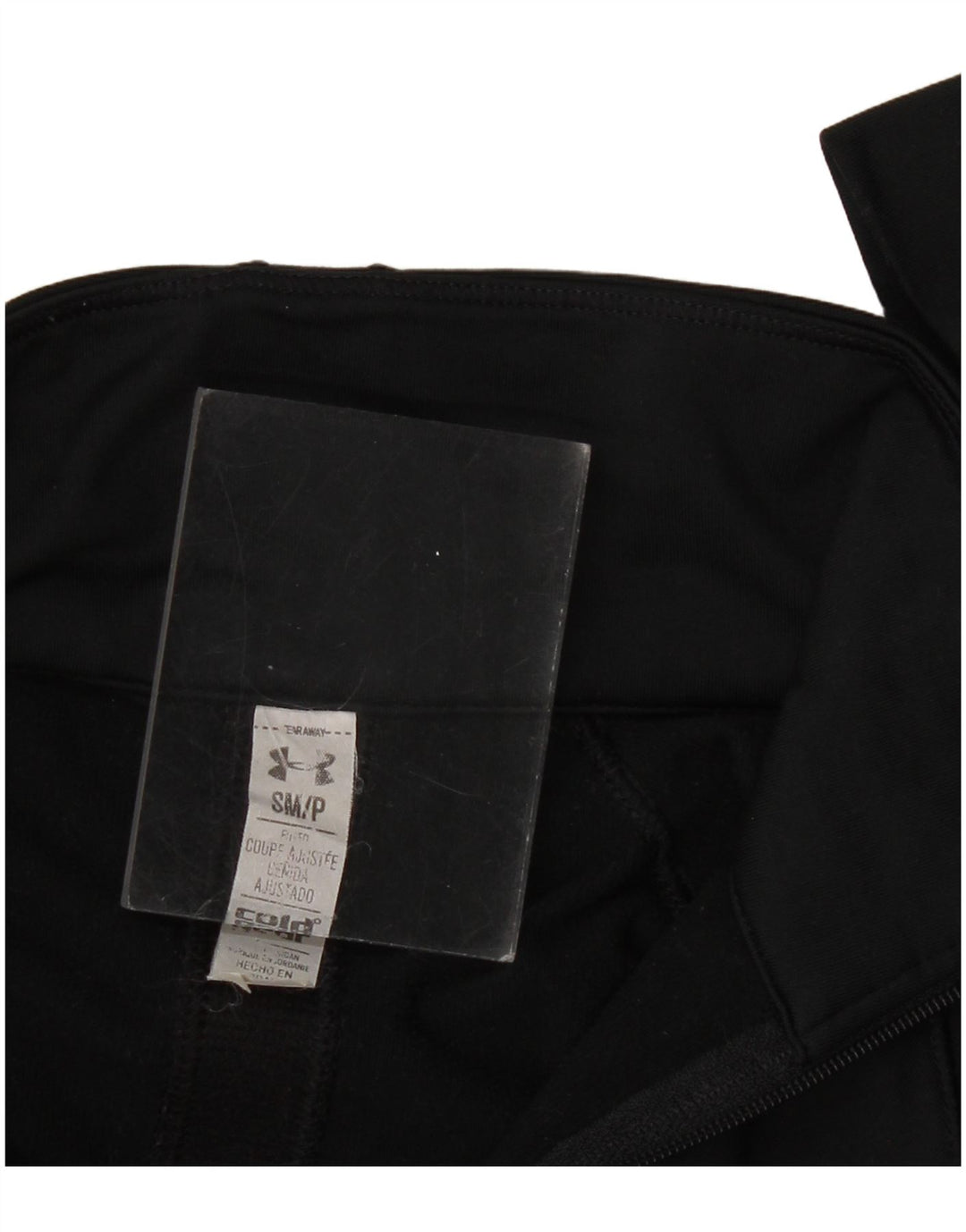 UNDER ARMOUR Womens Zip Neck Tracksuit Top UK 10 Small Black
