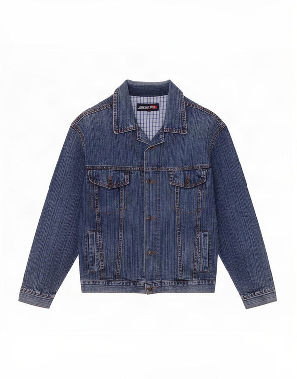 Jachetă de blugi vintage pentru bărbați UK 38 Medium Blue