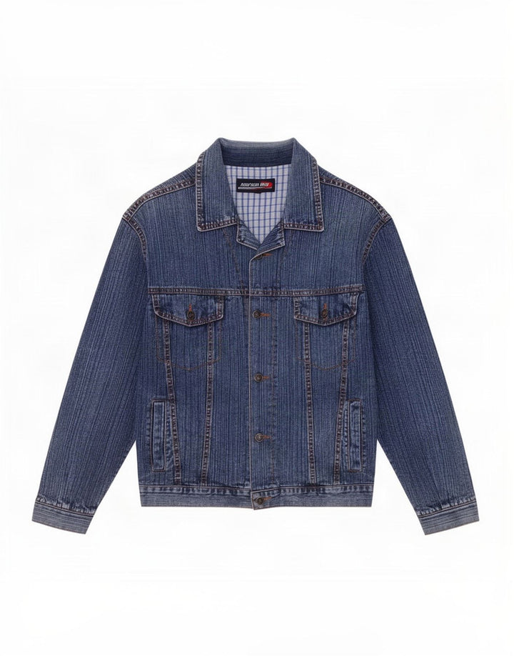 Jachetă de blugi vintage pentru bărbați UK 38 Medium Blue