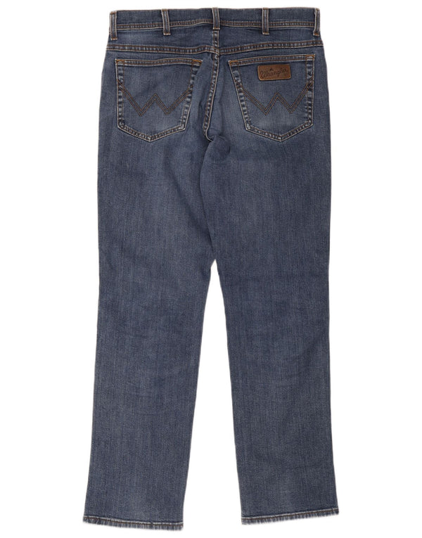 Blugi drepte stretch pentru bărbați Wrangler Texas W34 L34 Bumbac albastru