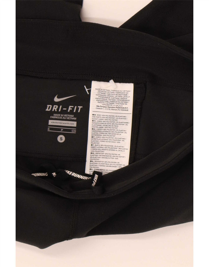Leggings Capri Nike pentru femei UK 8 Small Negru Poliester