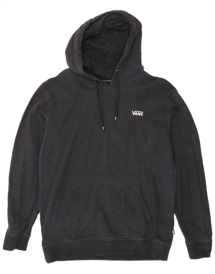 Pulover Vans pentru bărbați, bumbac mediu negru