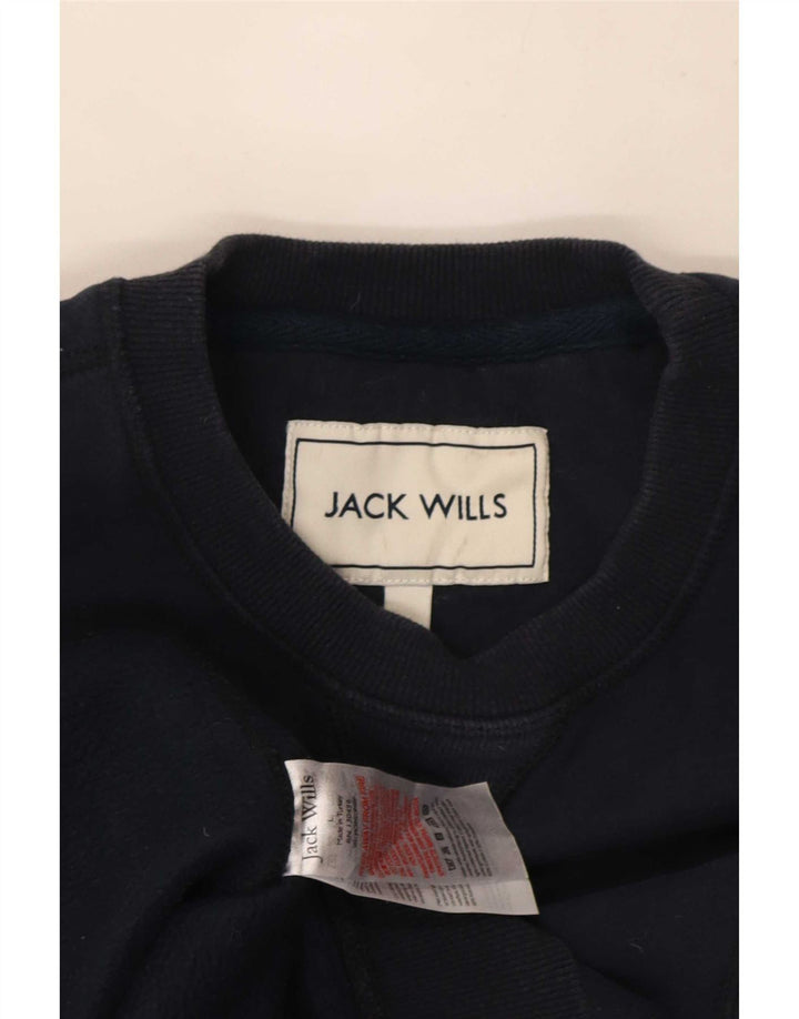 Pulover Jack Wills pentru bărbați cu grafică, mare, albastru, bumbac