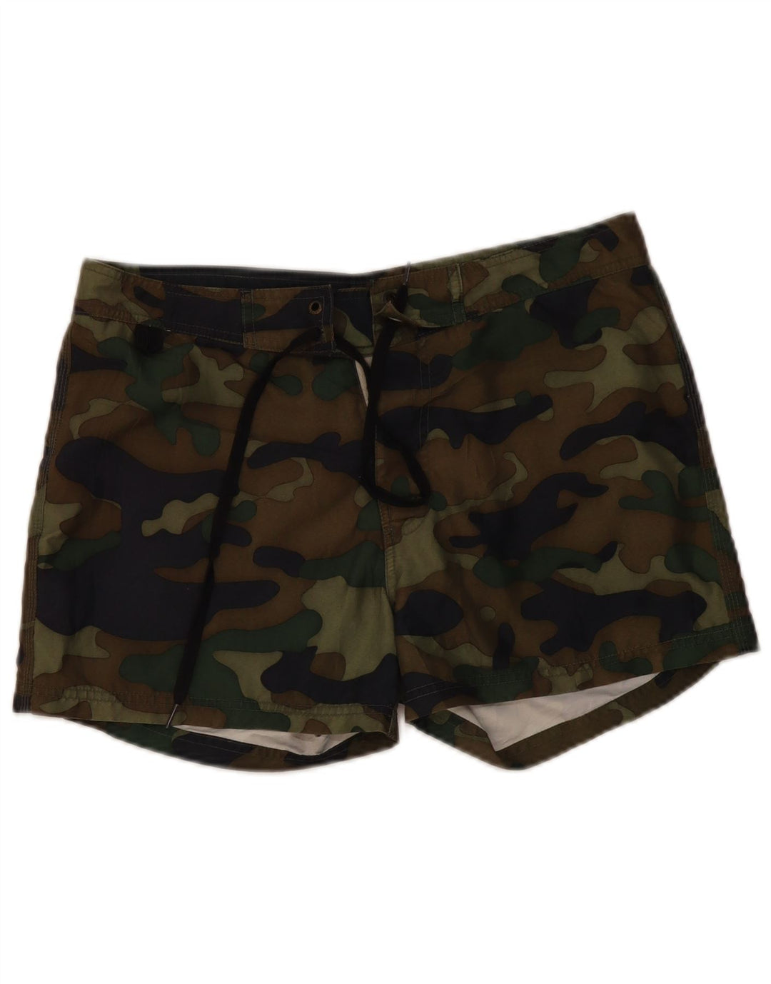 Sundek Pantaloni scurți de baie pentru bărbați, poliester de camuflaj mediu kaki