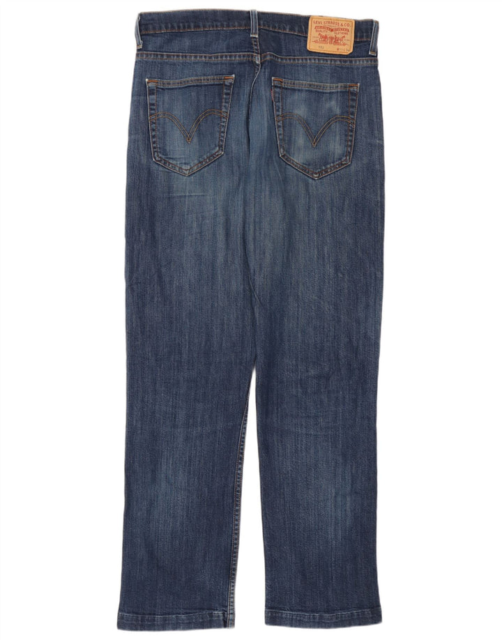 Blugi drepti pentru femei Levi's 752 W33 L31 Bumbac albastru