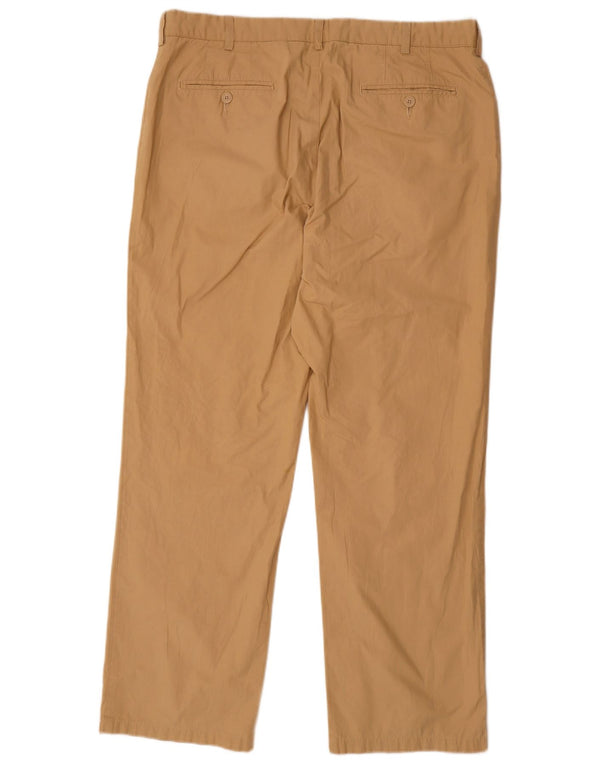 Pantaloni chino drepți pentru bărbați Marks & Spencer L38 L31 bumbac bej