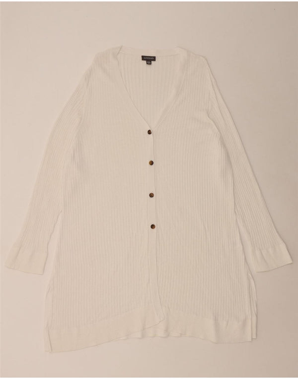 Pulover cardigan cu paragate cu autograf pentru femei Marks & Spencer UK 20 2XL Alb