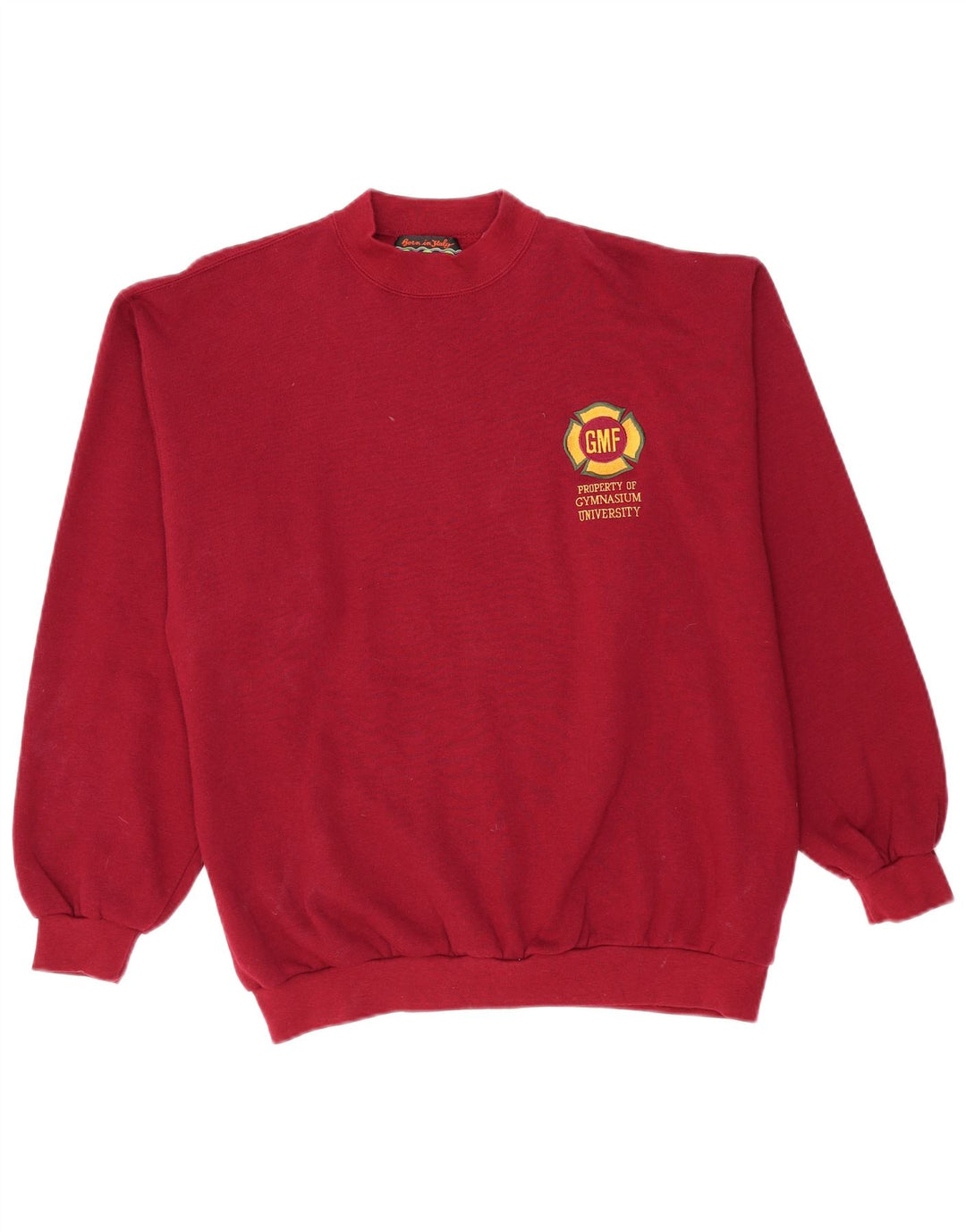 GYMNASIUM Hanorac grafic pentru bărbați Pulover mare Bordeaux