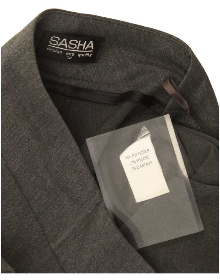 Pantaloni casual pentru femei SASHA Bootcut US 12 Large W32 L32 Poliester gri