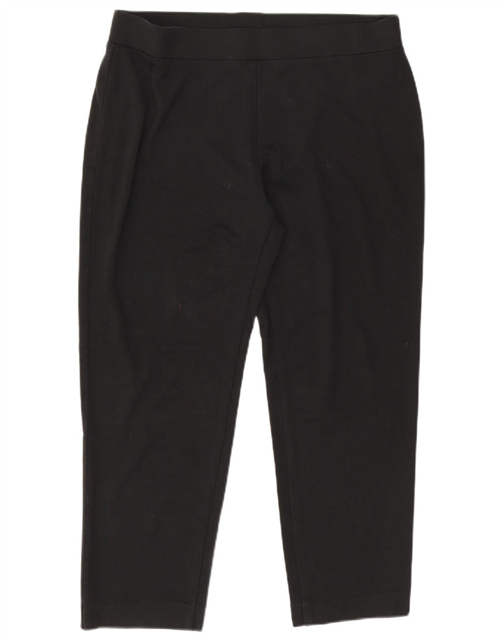 Leggings crop pentru femei Marks & Spencer UK 16, mari, negru, viscoză