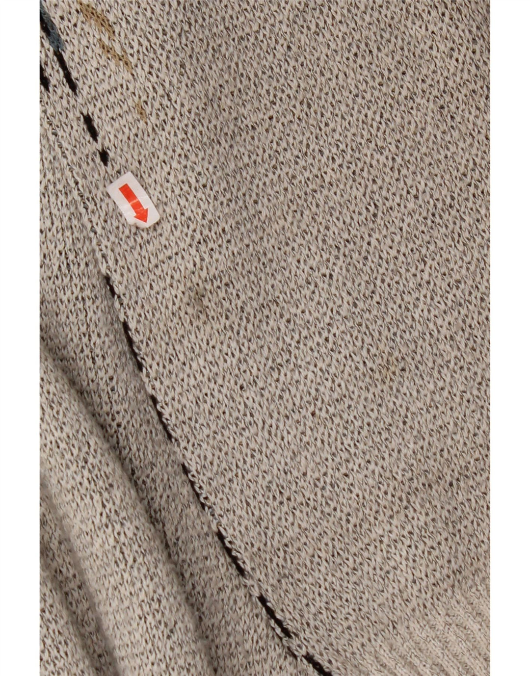 VINTAGE Pulover cu decolteu în V pentru bărbați, mare, gri geometric