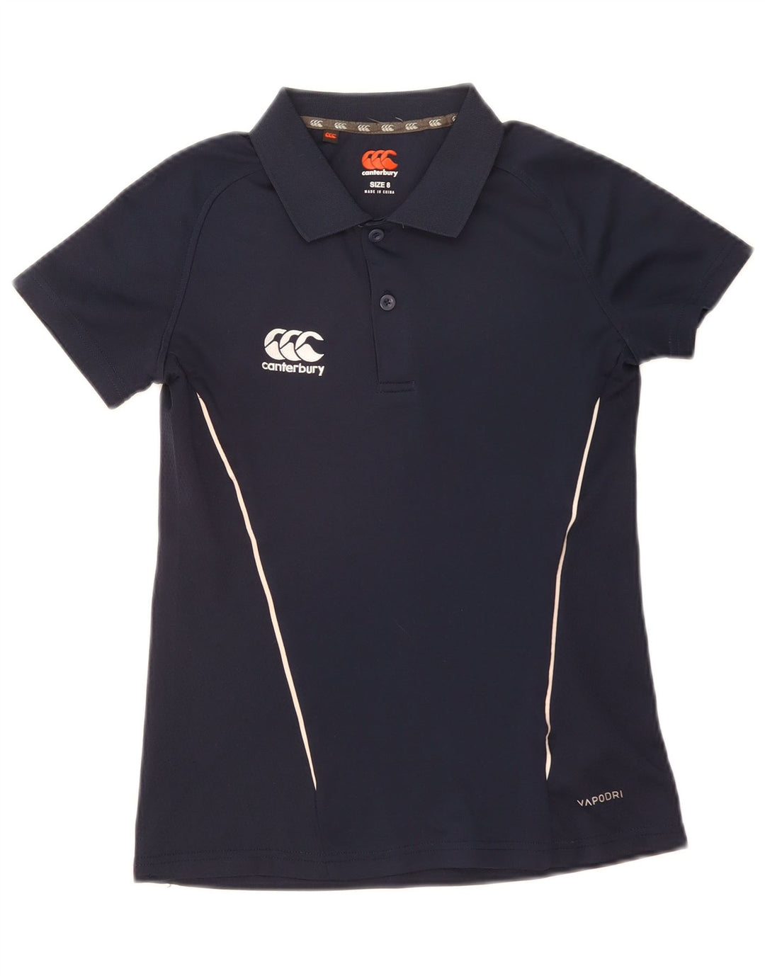 Tricou polo Canterbury pentru femei UK 8, poliester bleumarin mic