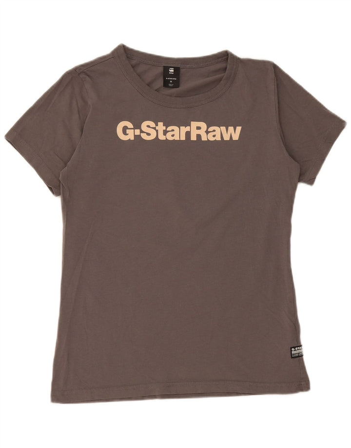 Tricou grafic G-Star pentru femei Top UK 12 Medium Gri Bumbac