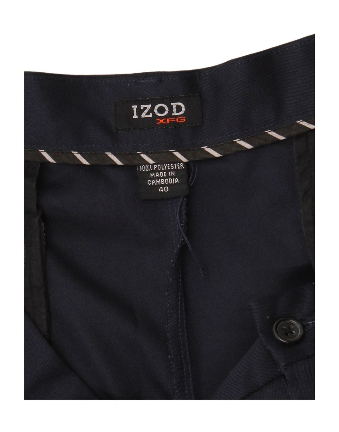 Pantaloni scurți Izod Pegged Chino W40 XL Bleumarin Poliester