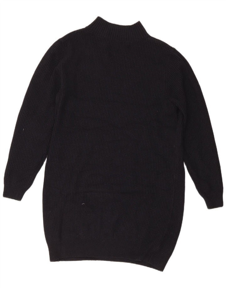Rochie pulover cu mânecă lungă pentru femei Marks & Spencer UK 16 Poliester negru mare