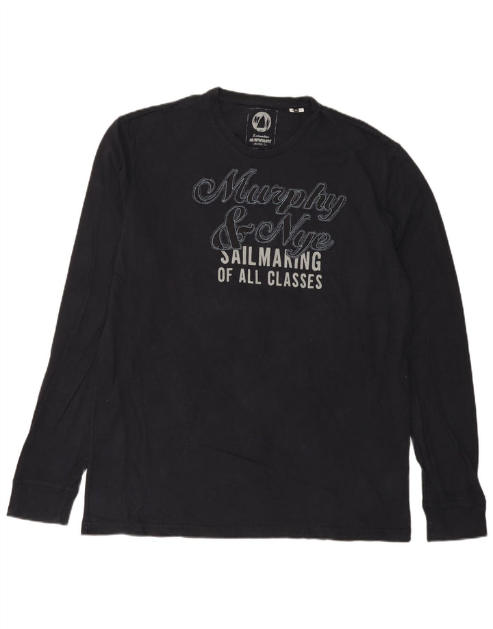 Murphy & Nye pentru bărbați Sailmakers Top grafic cu mânecă lungă 2XL bleumarin