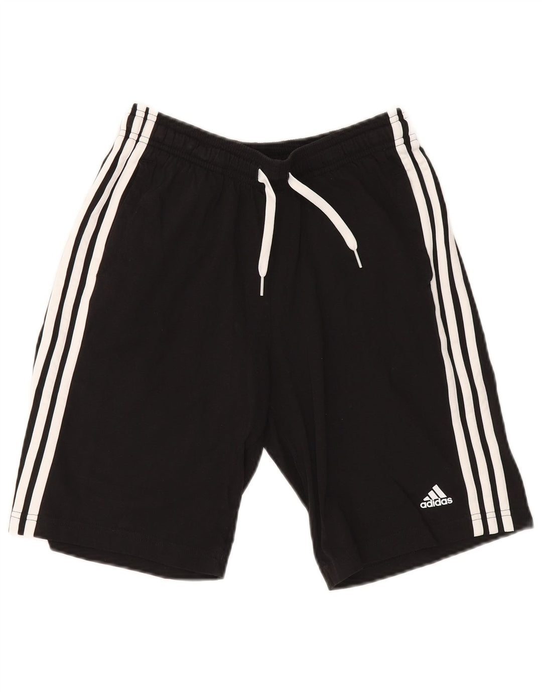 Pantaloni scurți sport pentru băieți ADIDAS 13-14 ani, bumbac negru