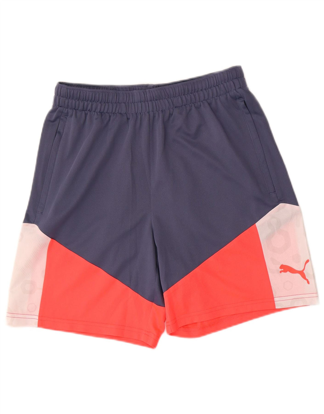 Pantaloni scurți sport grafic Puma pentru bărbați, albastru mediu, color block