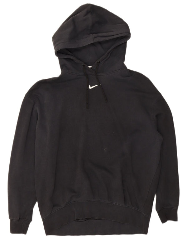 Pulover supradimensionat pentru femei Nike UK 10 Bumbac negru mic