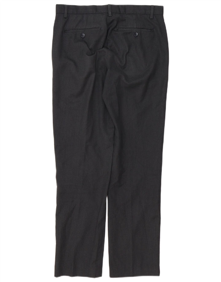 Pantaloni chino drepți Calvin Klein pentru bărbați L29 L30 Poliester negru