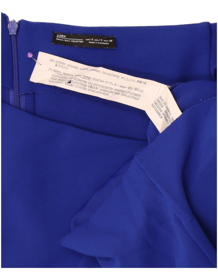 Rochie Body cu un umăr pentru femei Zara UK 8 Small Blue Poliester