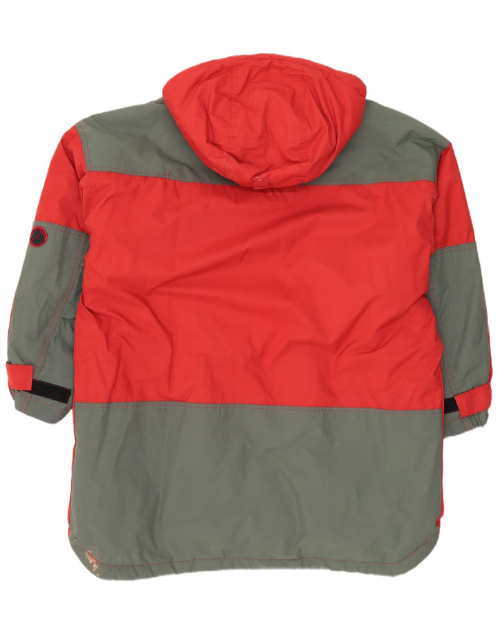 Jachetă de schi cu glugă pentru bărbați Fjall Raven UK 38 Medium Red Colorblock Nylon