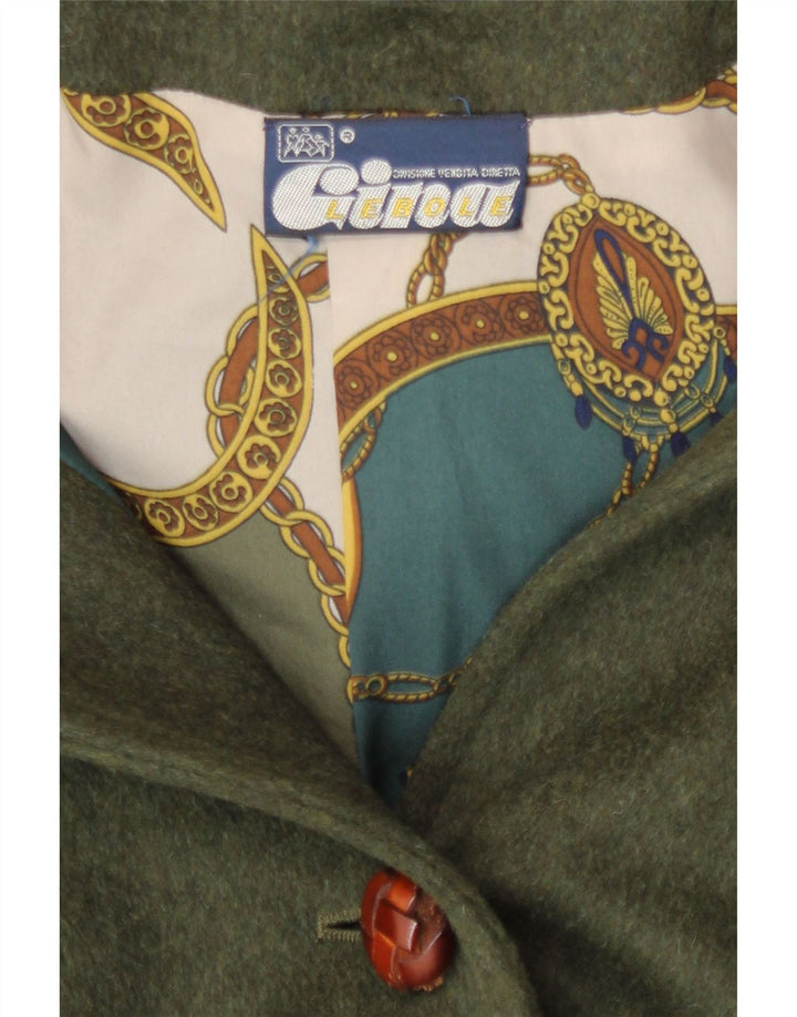 Gina Lebole Poncho pentru damă cu glugă, mărime unica, kaki