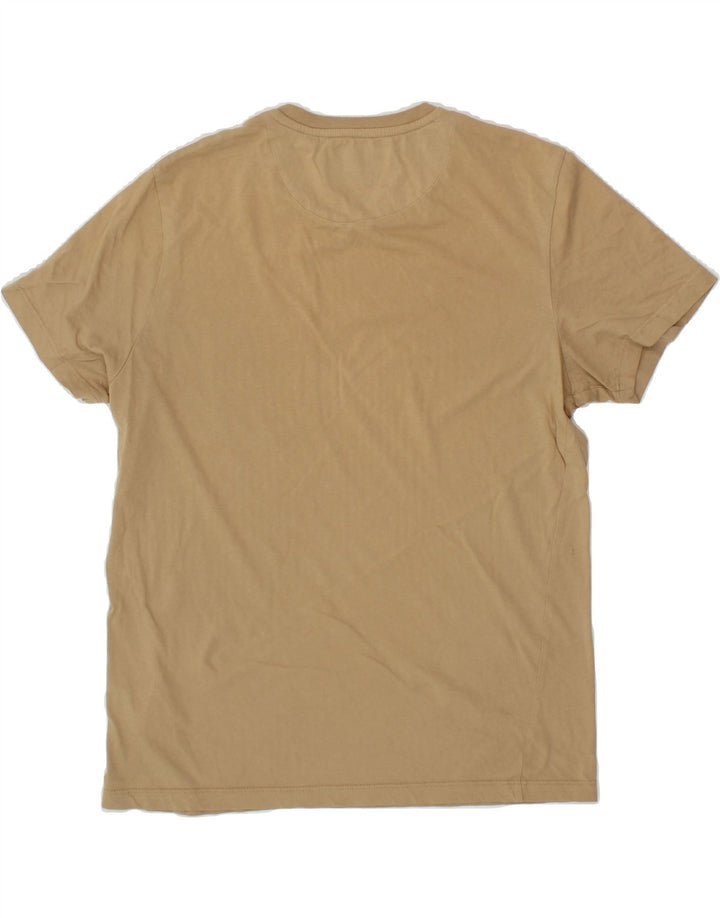 LYLE & SCOTT Mens T-Shirt Top Medium Beige Cotton Vintage Lyle & Scott and Second-Hand Lyle & Scott from Messina Hembry 
