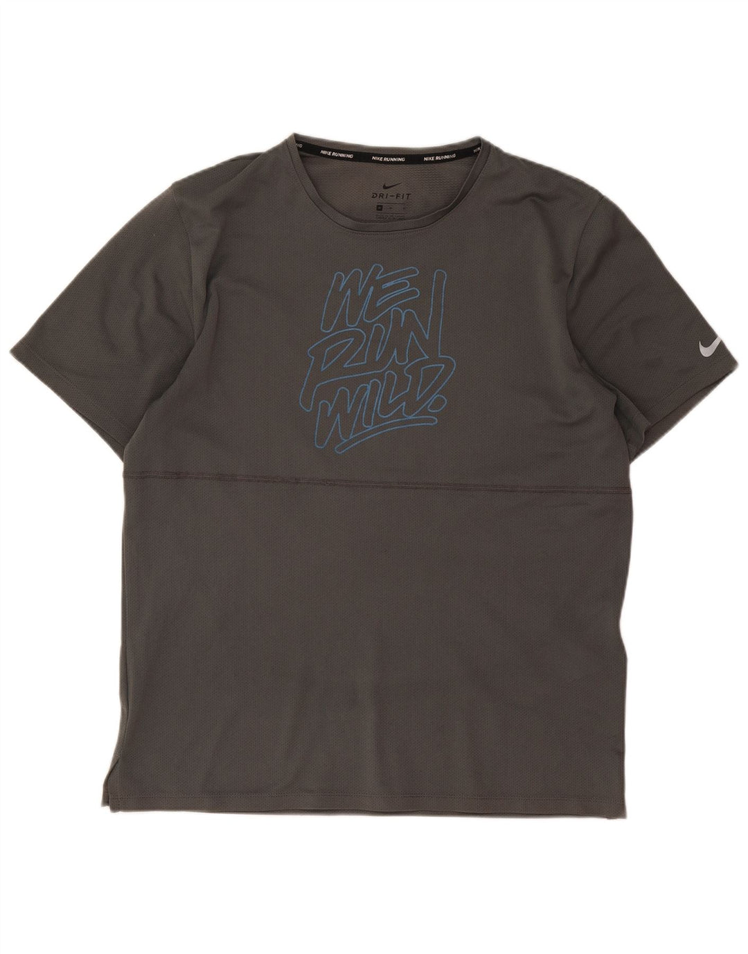 Tricou grafic Nike Dri Fit pentru bărbați Top Medium Gri Poliester