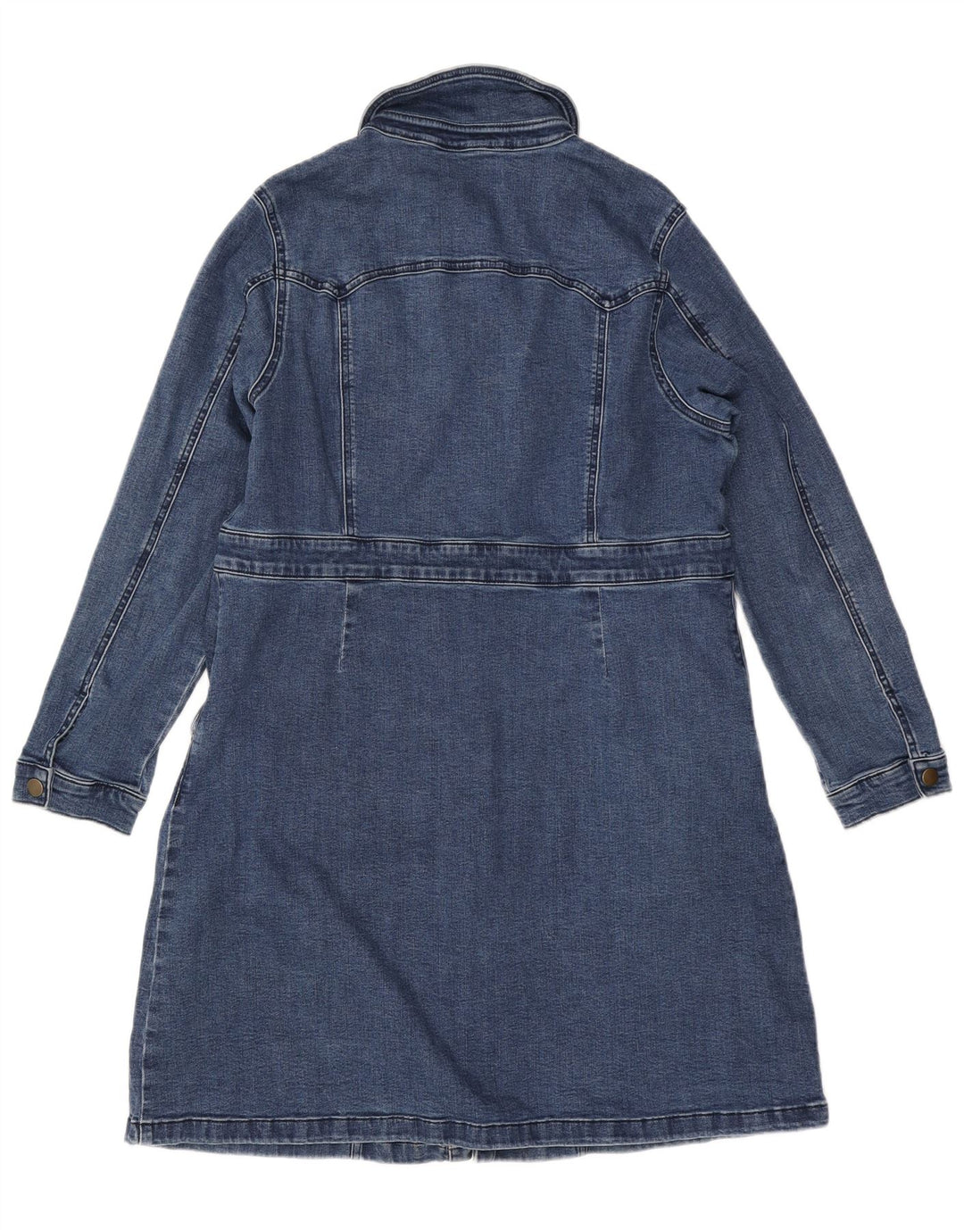 MARKS & SPENCER Rochie cămașă din denim pentru femei UK 18 XL Bumbac albastru