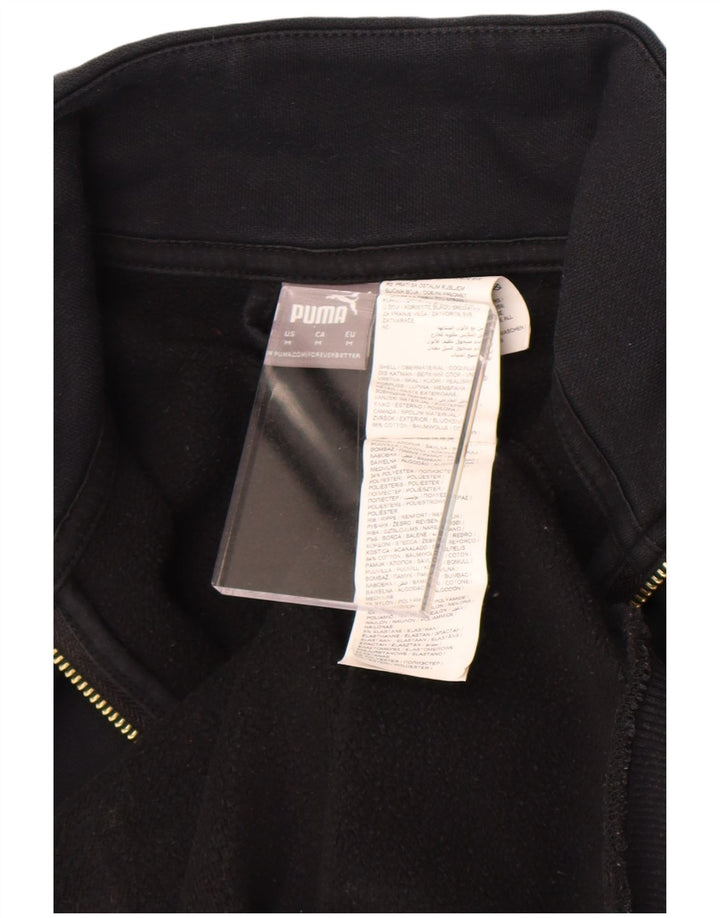 Jachetă de trening Puma pentru femei UK 14, bumbac mediu negru