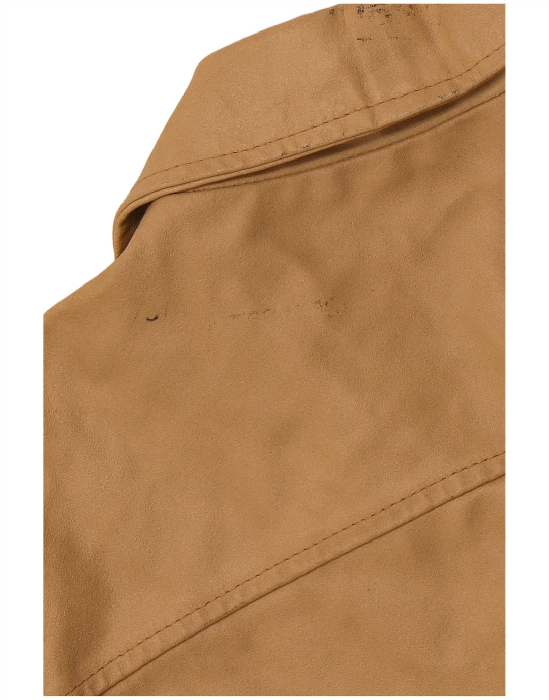 Jachetă de piele pentru femei VINTAGE UK 18 XL din piele bej