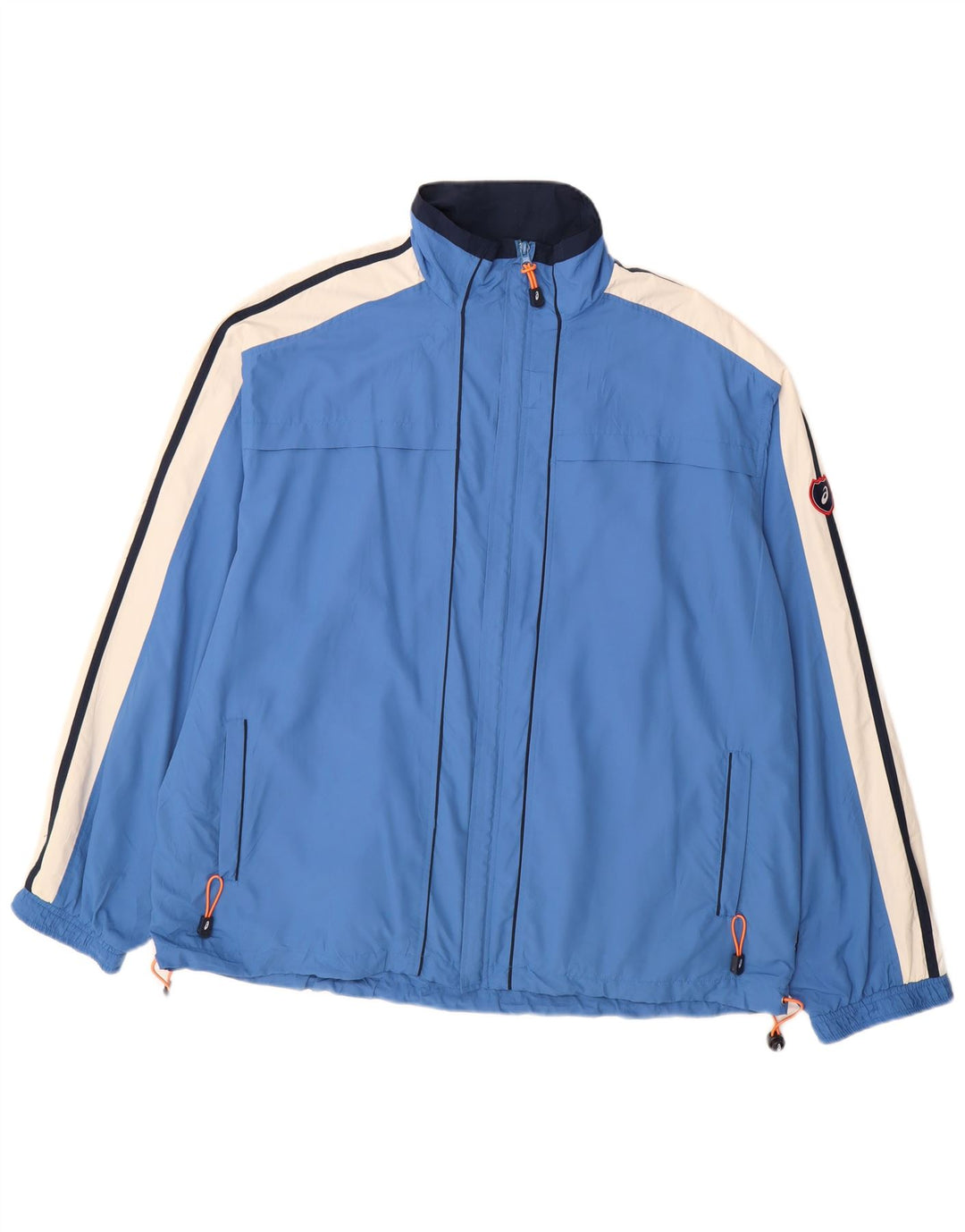 Jachetă de trening pentru bărbați Asics, 2XL, poliester color bloc, albastru