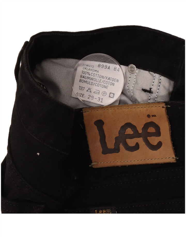 Blugi drepti pentru femei Oklahoma Lee W29 L31 bumbac negru