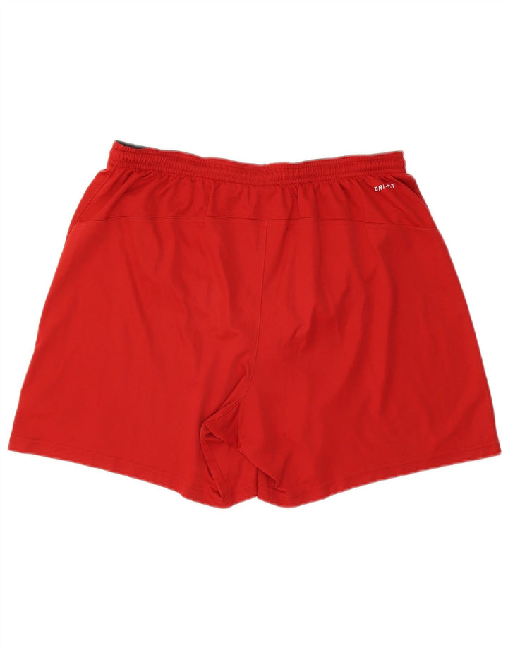 Pantaloni scurți sport Nike Dri Fit pentru bărbați XL, roșu, poliester color bloc