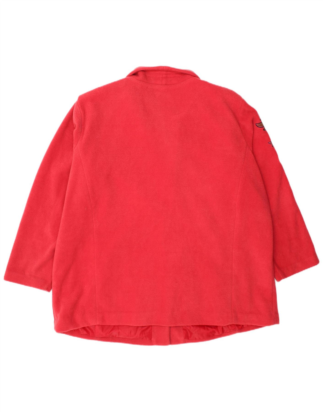 BOB MACKIE pardesiu lângă pentru femei UK 20 2XL poliester floral roșu