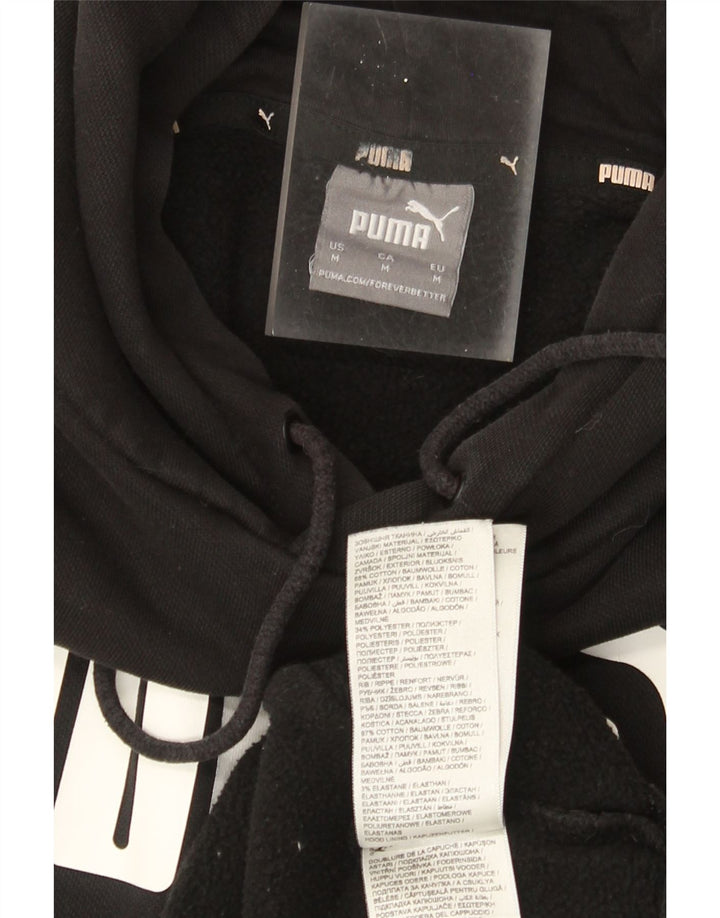 Pulover pentru bărbați Puma Graphic Hoodie, bumbac mediu negru