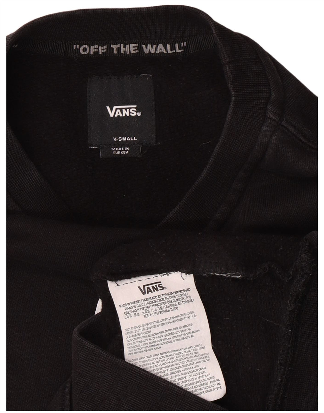 Vans pentru bărbați Off The Wall Graphic Pulover XS Bumbac negru