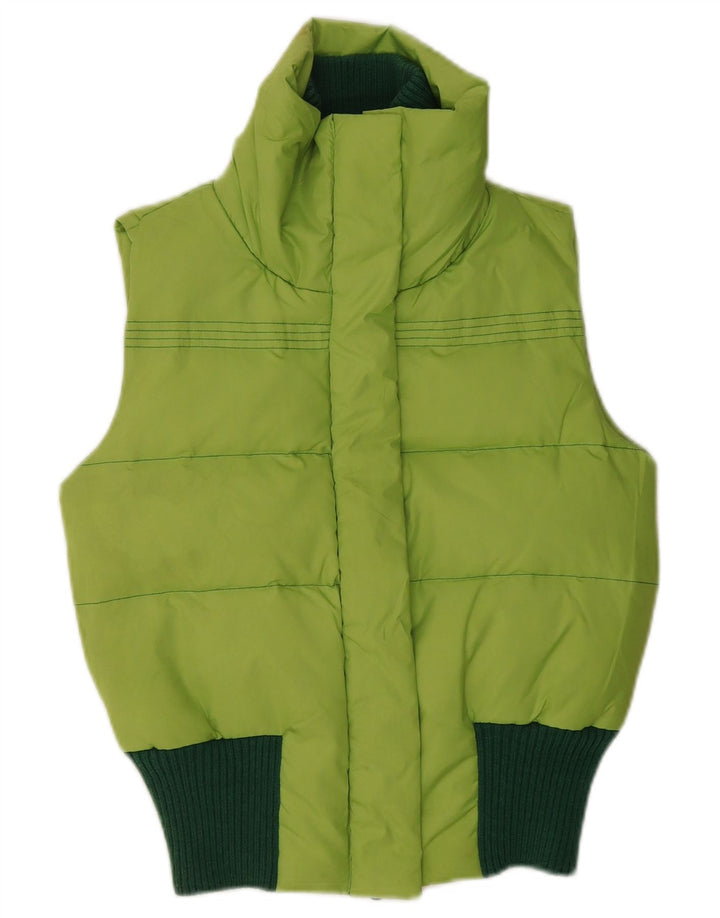 Gilet căptușit pentru femei doar UK 10, verde, poliester color bloc
