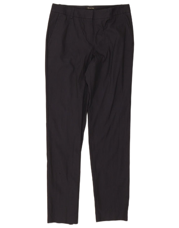 Pantaloni de costum Massimo Dutti pentru femei EU 36 XS W26 L29 bleumarin cu dungi