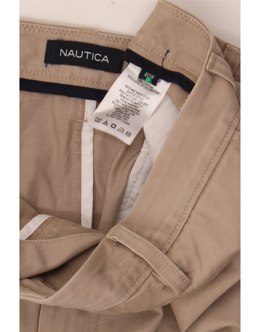 Pantaloni scurți chino pentru bărbați NAUTICA W40 XL bumbac bej