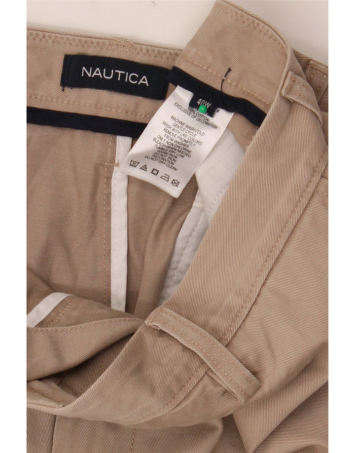 Pantaloni scurți chino pentru bărbați NAUTICA W40 XL bumbac bej
