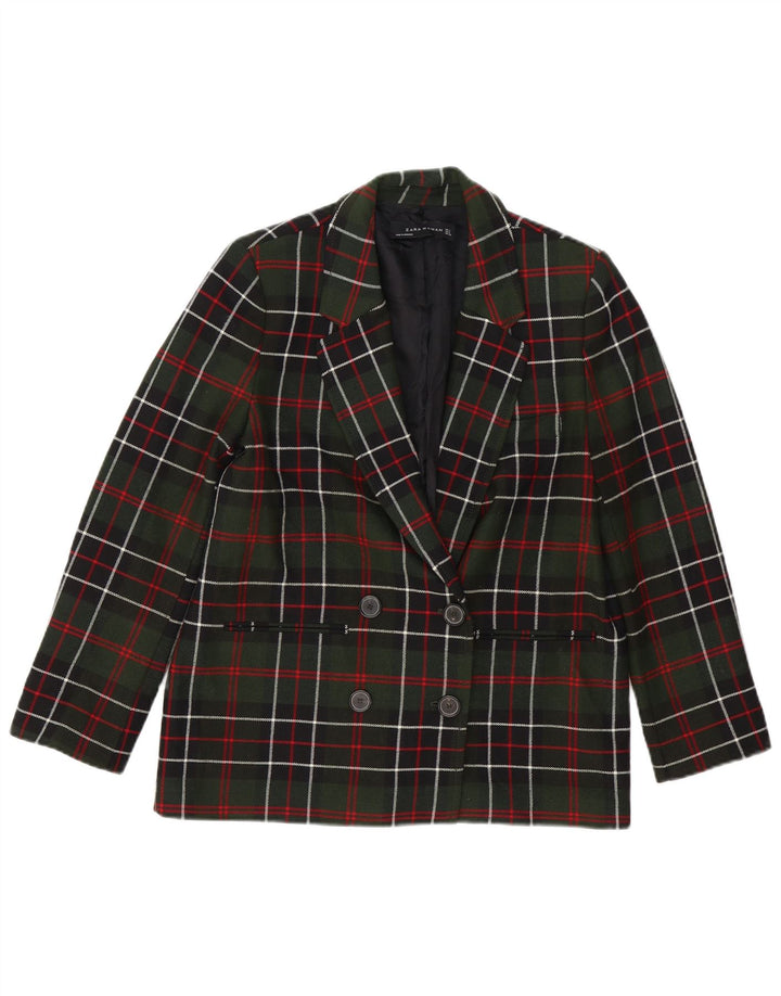 Sacou blazer supradimensionat pentru femei Zara UK 10, verde, mic