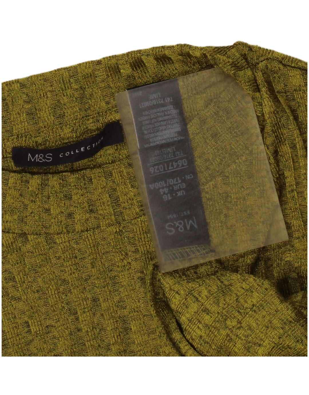 Marks & Spencer Top pentru femei cu mânecă lungă UK 16, mare, verde, poliester