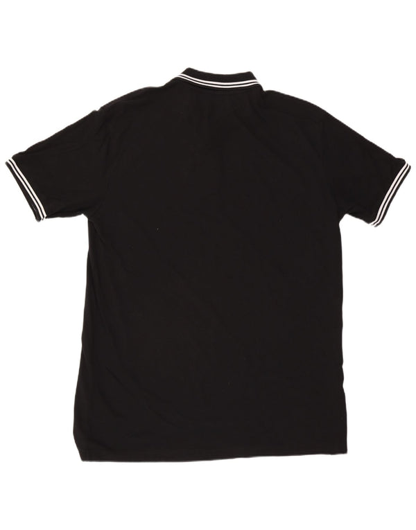 Cămașă polo pentru bărbați Kappa 3XL bumbac cu dungi negre