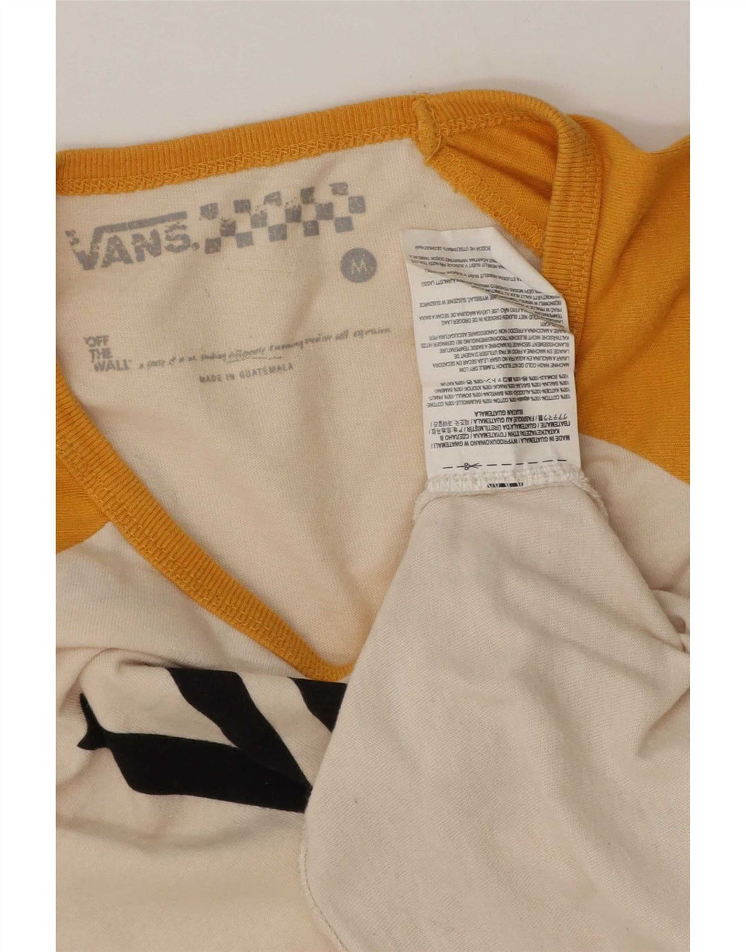 Tricou grafic Vans pentru bărbați Top mediu alb din bumbac color bloc