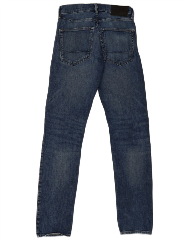 Blugi slim pentru bărbați Marks & Spencer Distressed Slim W28 L33 Blue Bumbac